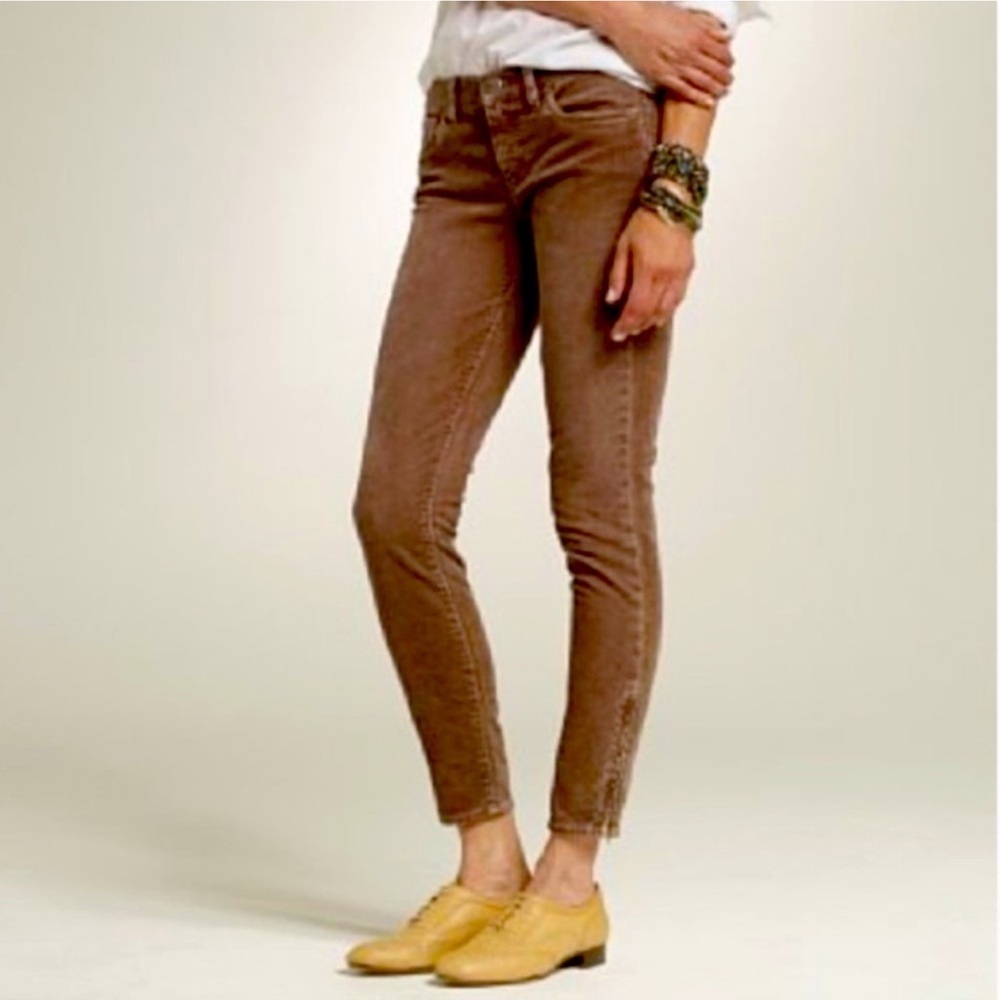J. Crew Rust Brown Corduroy Pants Size 25